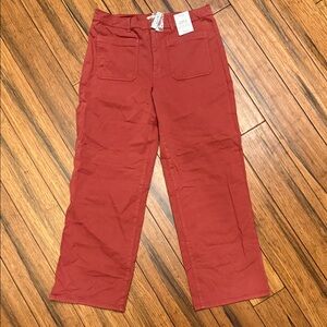 Madewell Sz 32 New Emmett Wide-Leg Pants in Dusty Rose